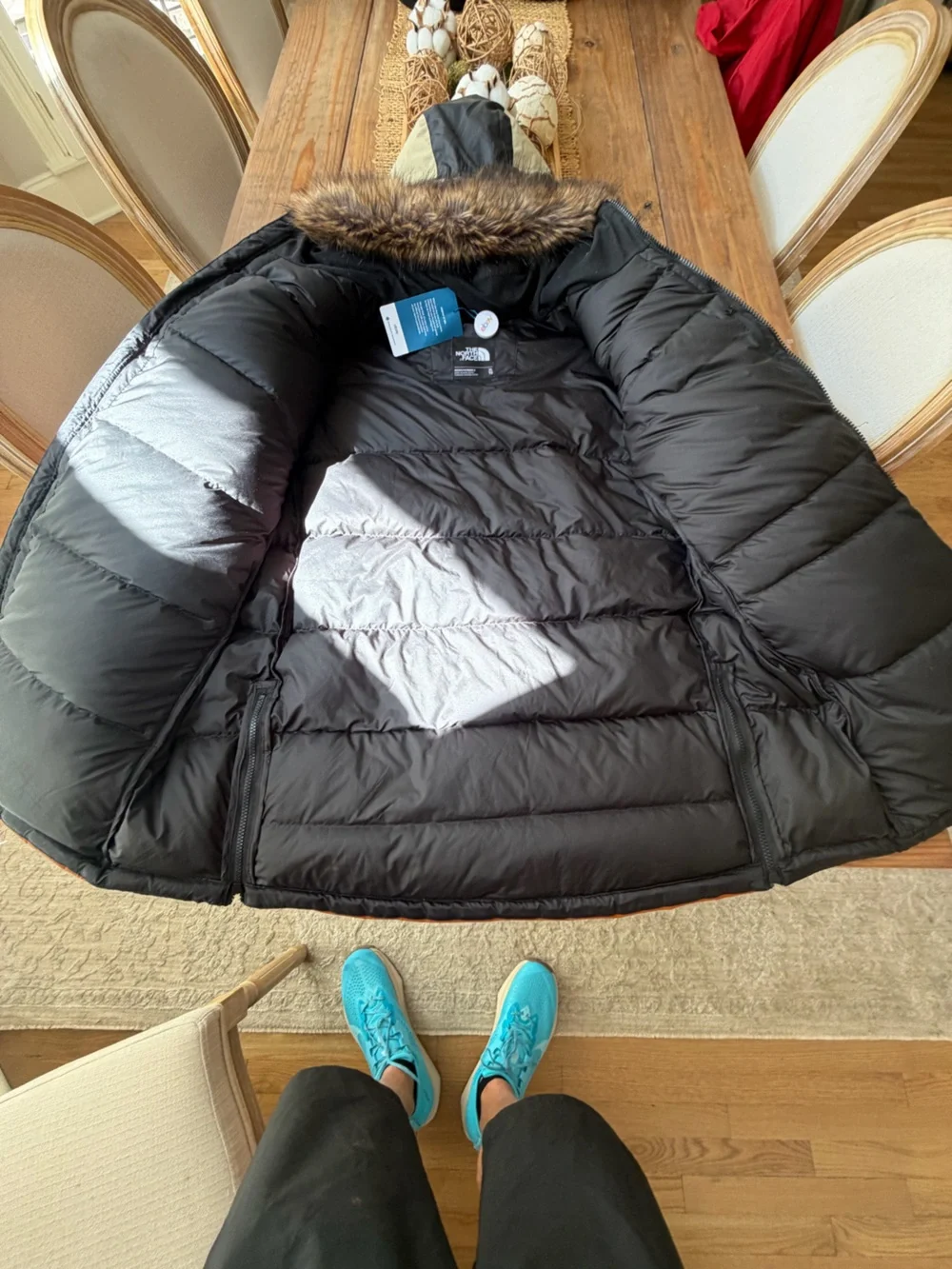 NORTH FACE CAFE CARAMEL 550 DOWN PARKA MENS XL NWOT EXCELLENT CONDITION RET$699